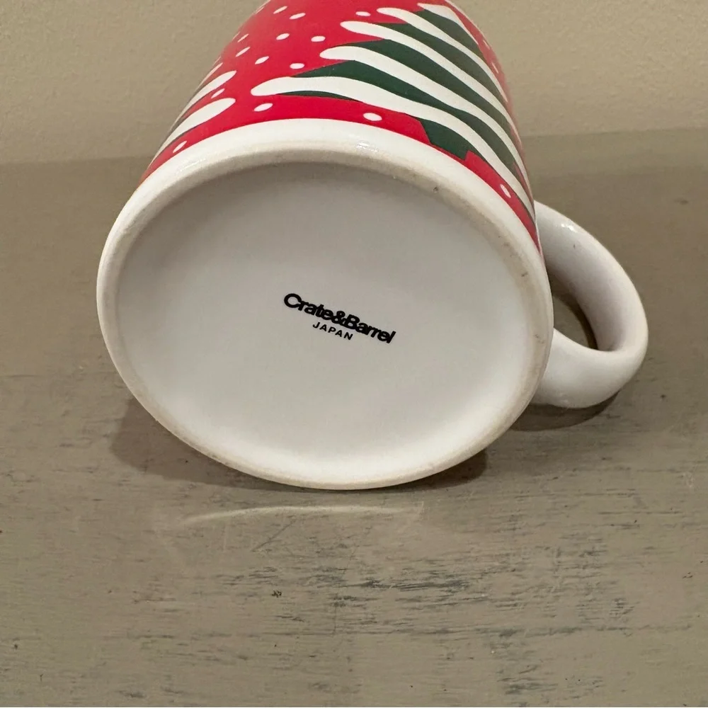 VTG Crate & Barrel Christmas Tree Mug